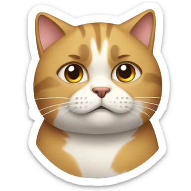 Cat triste sticker