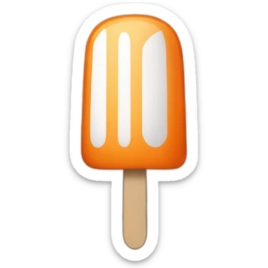 a orange and white stripes popsicle who is a warrior sticker