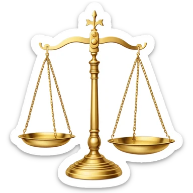 balance scales justice sticker