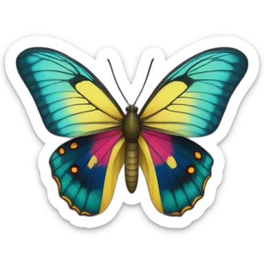 Mariposa de color de Venezuela sticker