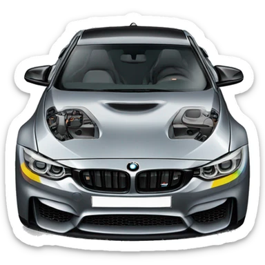 Bmw m4 car sticker