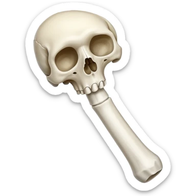 singular humerus bone sticker