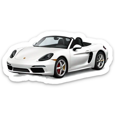 Porsche 718 boxster convertible sticker