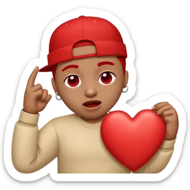 J’aimerais un cœur avec dedans Jul le rappeur sticker