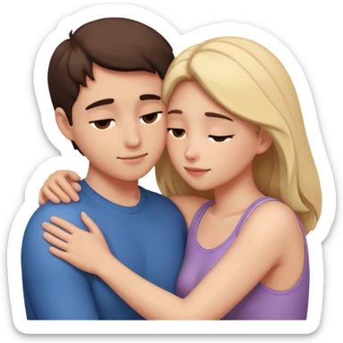 intimate moment between lovers sticker