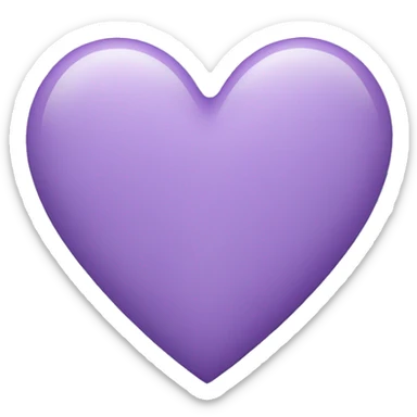 light purple heart sticker