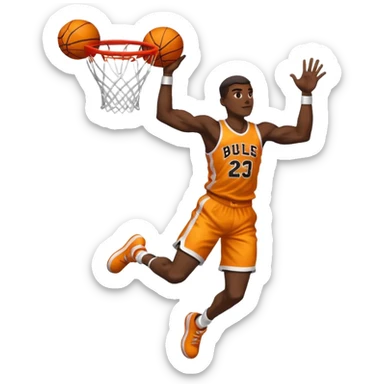 Basketball dunk  sticker