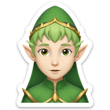 green skinned elf sticker