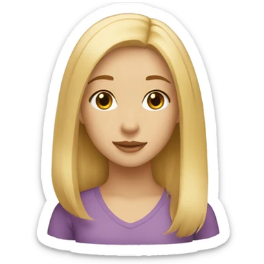 Blonde girl with a golden Labrador  sticker