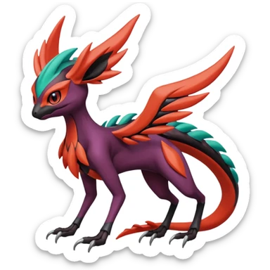 Meloetta-Yveltal-Noivern-Pokémon-Fakémon-creature sticker