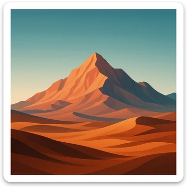 A modern desert mountain, wallpaper, modern sticker
