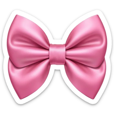 cute pink bow tie sticker