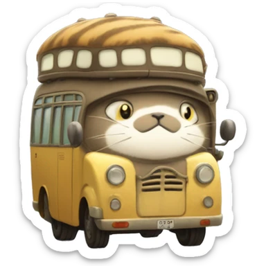My Neighbor Totoro's Cat Bus sticker