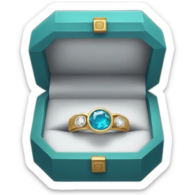 ring in a box sticker