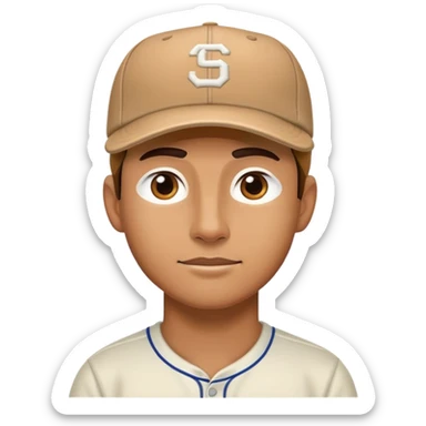 người đàn ông đội mũ lưỡi trai lộn ngược sticker