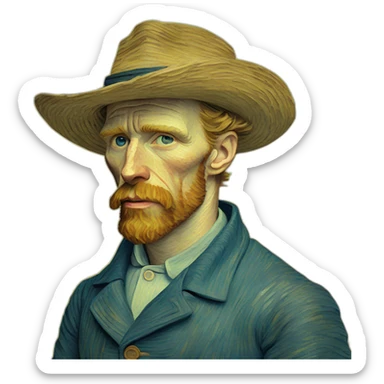 vincent van gogh sticker