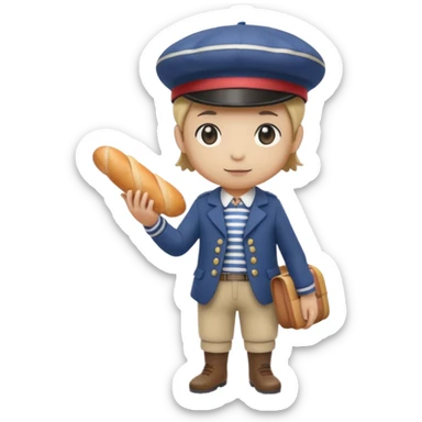 A Pokémon based on the theme of France  sticker