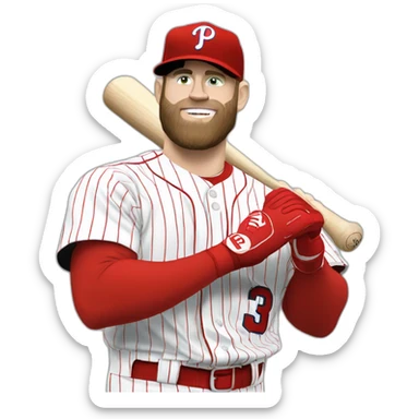 bryce harper phillies sticker