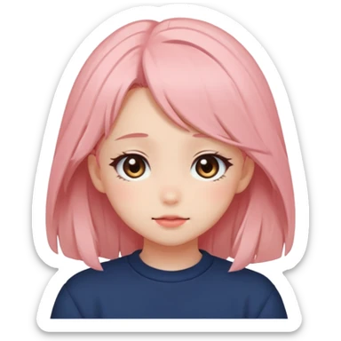 shy blushing uwu face sticker