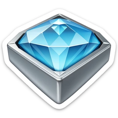 diamond encrusted play button sticker