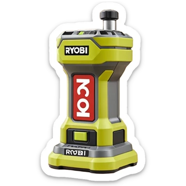 ONE+ 18V Cordless Compact Fixed Base Router RYOBI with gray with battery sticker