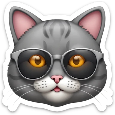 Cat with sunglassesu sticker