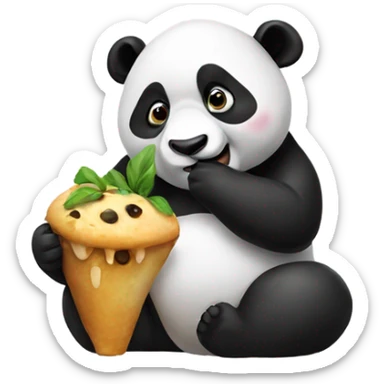 Panda eating 😏 sticker