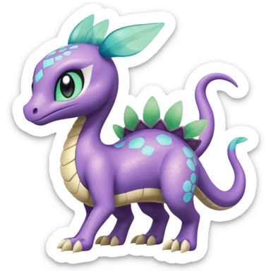 Meloetta-Goodra-Spyro-Toothless-Stitch-Pokémon-Fakémon-creature-hybrid sticker
