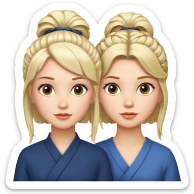 two sisters – Sonya and Taya (there is a general similarity, but they look different) sticker