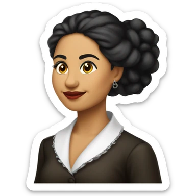 Lola Rodríguez de Tió was the first Puerto Rican-born woman poet to establish herself a reputation as a great poet throughout all of Latin America sticker