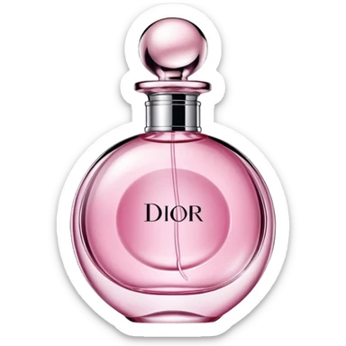 Pink Dior perfume sticker