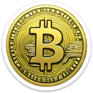 Btc dollar mashup coin sticker