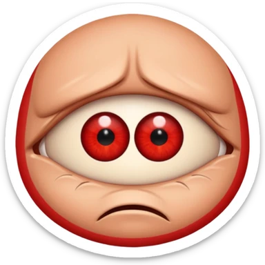 Angry Only single eye no body sticker