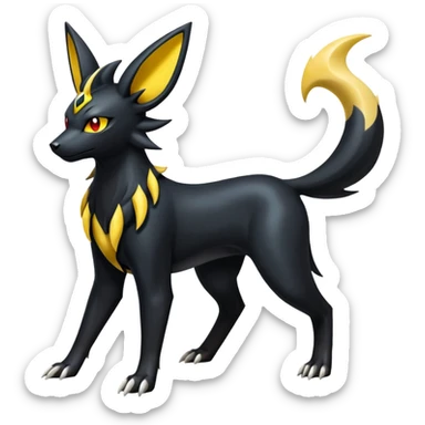 Umbreon-Luxray-Manectric-Houndoom-Pokémon-Fakémon-hybrid-creature sticker