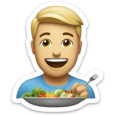 eating healthy sticker