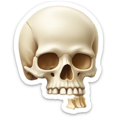 Bone part of human anatomy  sticker