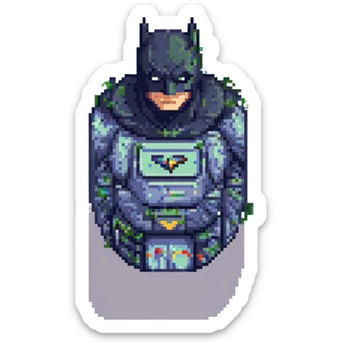 2д дом в стиле gotham city sticker