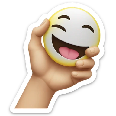 Smiley face Bumping that  sticker