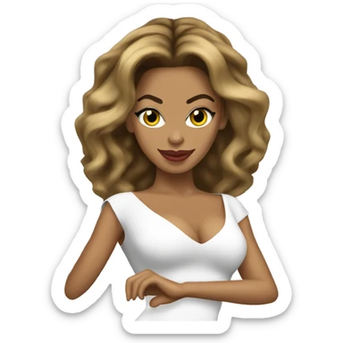 Beyonce as single ladies sticker