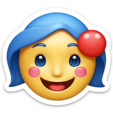 French flag winking emoji sticker