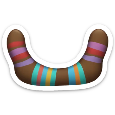 Poop wearing socks sticker