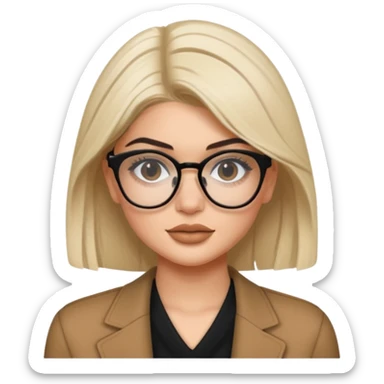 kylie jenner with glases sticker