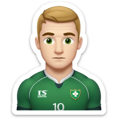 irish rugby player sticker