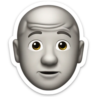 Curly Howard three stooges sticker