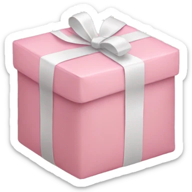 light pink package sticker