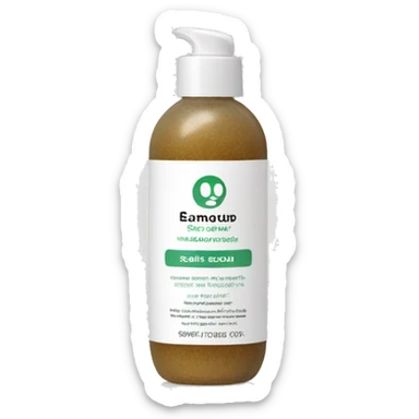 bottle of scalp scrub with label sticker