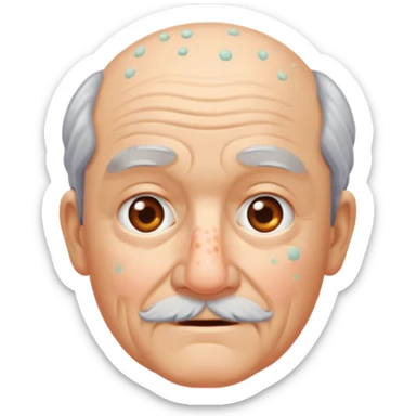 Make me a grampa with pimples sticker