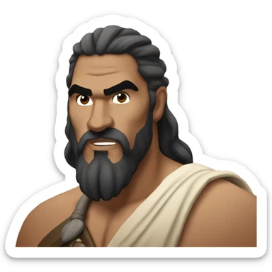 Khal drogo portrait sticker