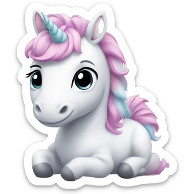 Baby unicorn sticker