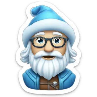 cool Father Frost Rock sign sticker